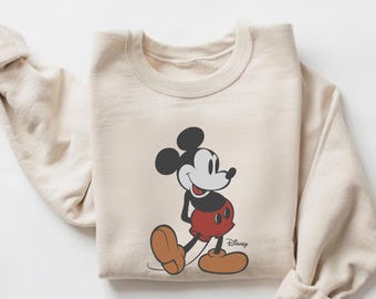 Disney Vintage Mickey Mouse Sweatshirt, Vintage Disney Mickey Mouse Shirt, Disneyworld Holiday Vacation Sweatshirt, Disney Retro Sweater