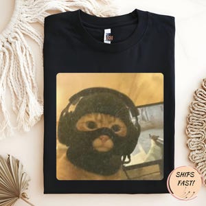 Funny Thief Cat Meme Shirt, Cat Lover Gift, Gen Z Joke Shirt, Stupid Brainrot Gift, Funny Kitty Tee, Cool Cat Shirt, Cat Wearing Mask Shirt