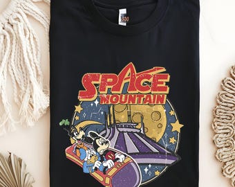 Space Mountain Shirt, Magic Kingdom Shirt, Mouse And Friends Space Shirt, Disney Shirt, Vintage Disney Shirt, Vintage Space Mountain Shirt