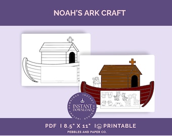 Arche Noah Aktivitäten Paket, Biblische Geschichte Handwerk (PDF Download)