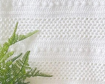 Mönster för virkad babyfilt: Easy Stitch, DK Yarn (digital nedladdning)