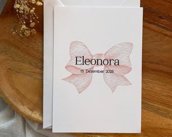 Felicitatiekaart voor een geboorte, geboortekaart, pasgeborenkaart, babykaart, welkom baby, geboortecadeau, felicitatiekaart voor een geboorte
