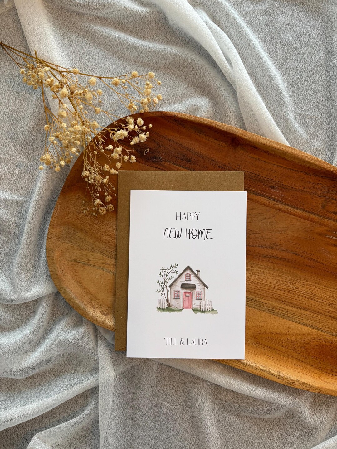 Personalized New Home Card Minimalist Moving In Card personalized-new-home-card-minimalist-moving-in-card