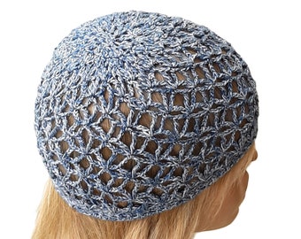 Lace hat Lightweight beanie Lace hat Womens summer hat Crochet beanie