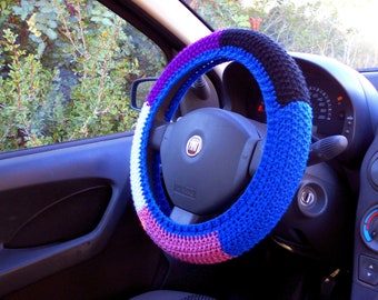 Gender fluid pride Steering wheel cover Interior car decor Genderfluid gifts