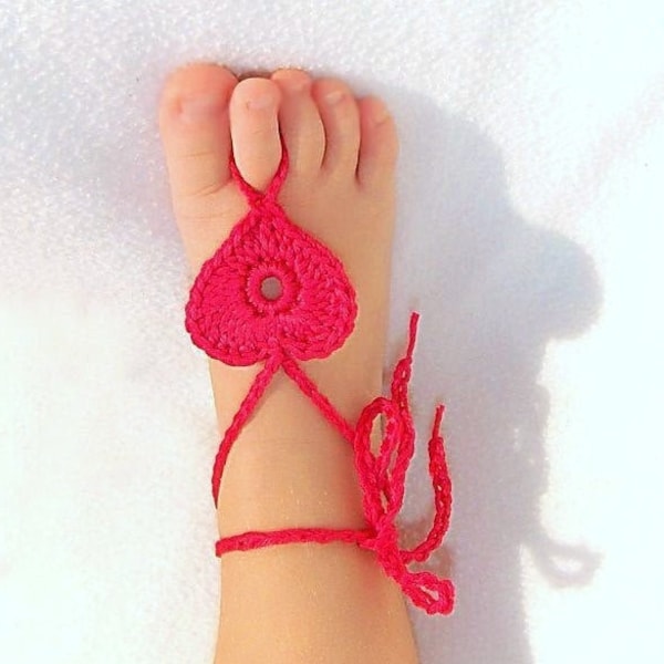 Crochet baby barefoot sandals Kids barefoot  Baby foot jewelry