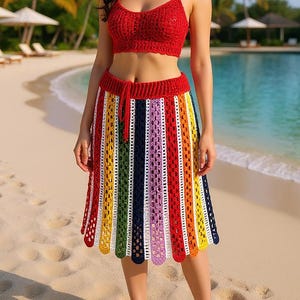Festival skirt Pride skirt Rainbow skirt