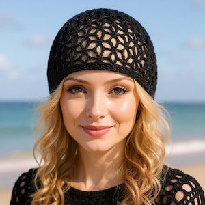 Gothic hat Black lace hat Fitted hat Trendy mesh hat Womens summer hat Vintage style Festival hat