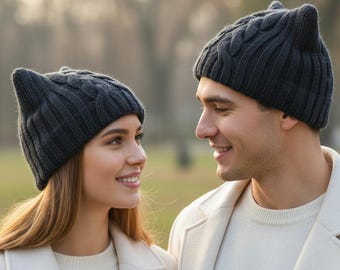 Whimsical Handmade Cat Ear Hats for Family Bonding and Twinning