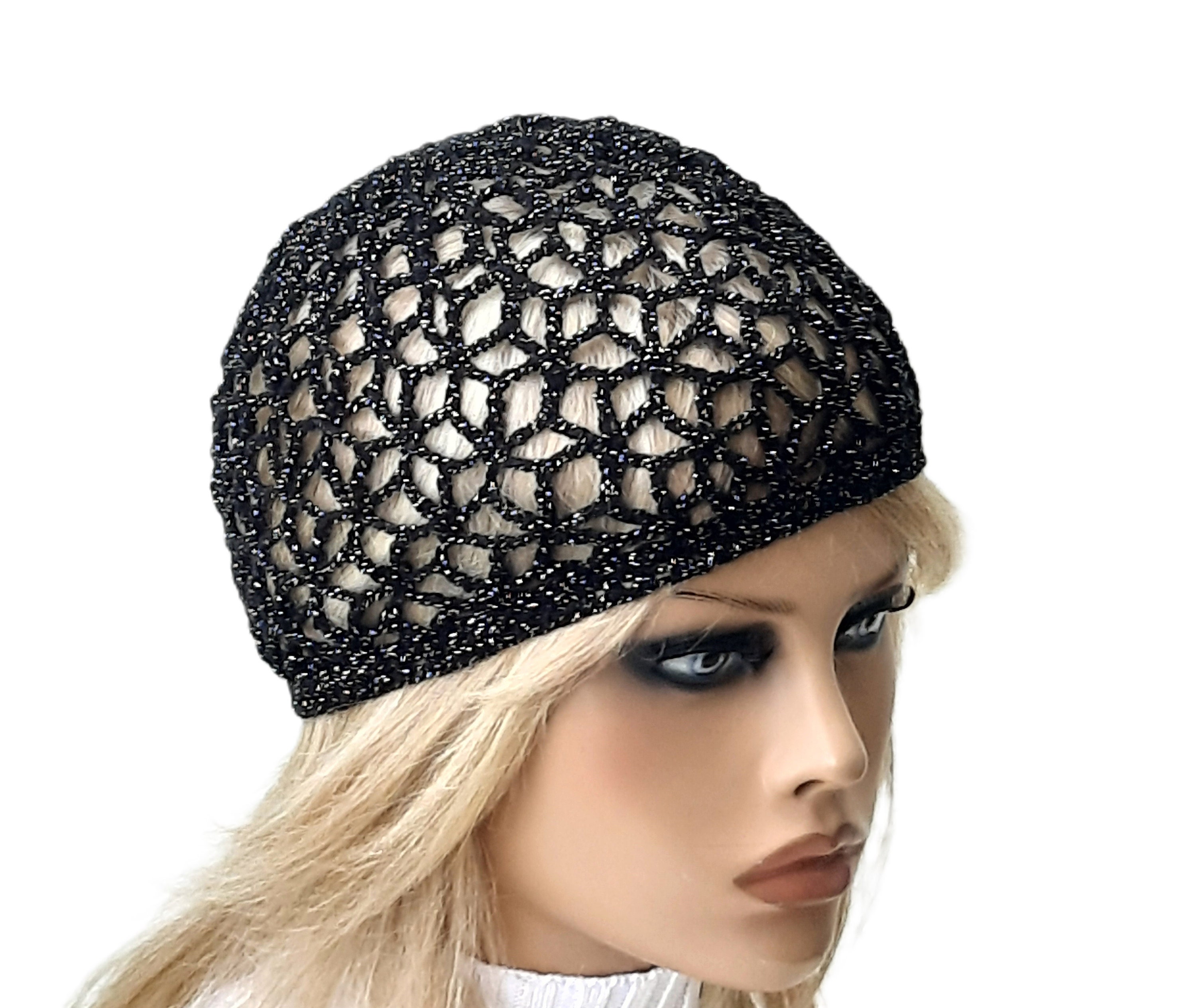【MAISON MINED】23SS★ (W) DARK CROCHET KNIT HAT il_fullxfull.5825675249_3mf1.jpg
