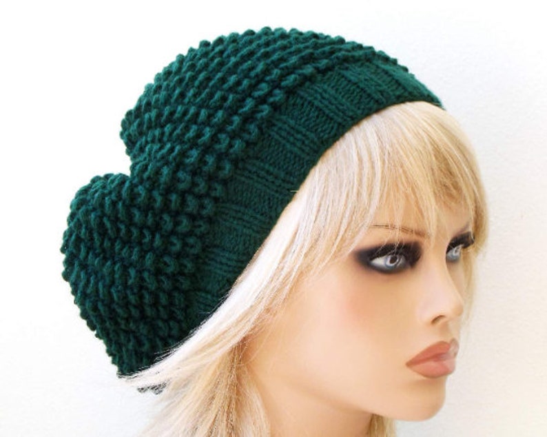 Cashmere beanie Crochet beret French crochet beret Milky french beret