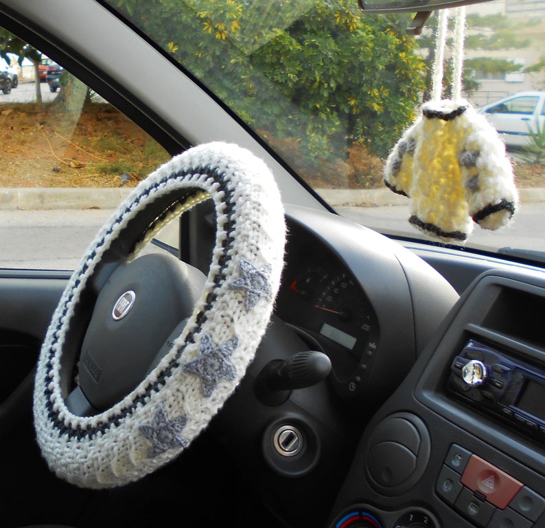 steering wheel cover, car wheel cover, car accessories, for teens, crochet wheel cover, cardigan inspired, seat belt cover, car guy gift, stearing wheel cover, star cardigan, car decor interior, folklore cardigan, Taylor Swift