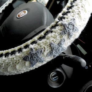 Cute car accessories Car wheel cover Steering wheel cover Unique gifts for her Mini cardigan charm Star car coasters