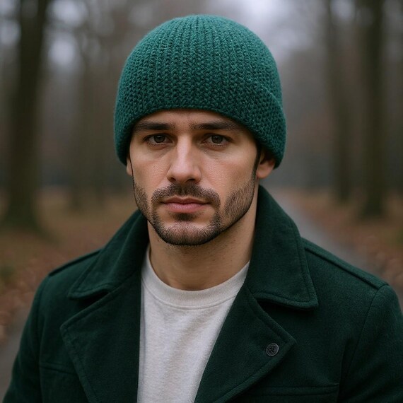 Fisherman Hat Sky Blue Hat Chemo Beanie Crochet Hat Mens Hat