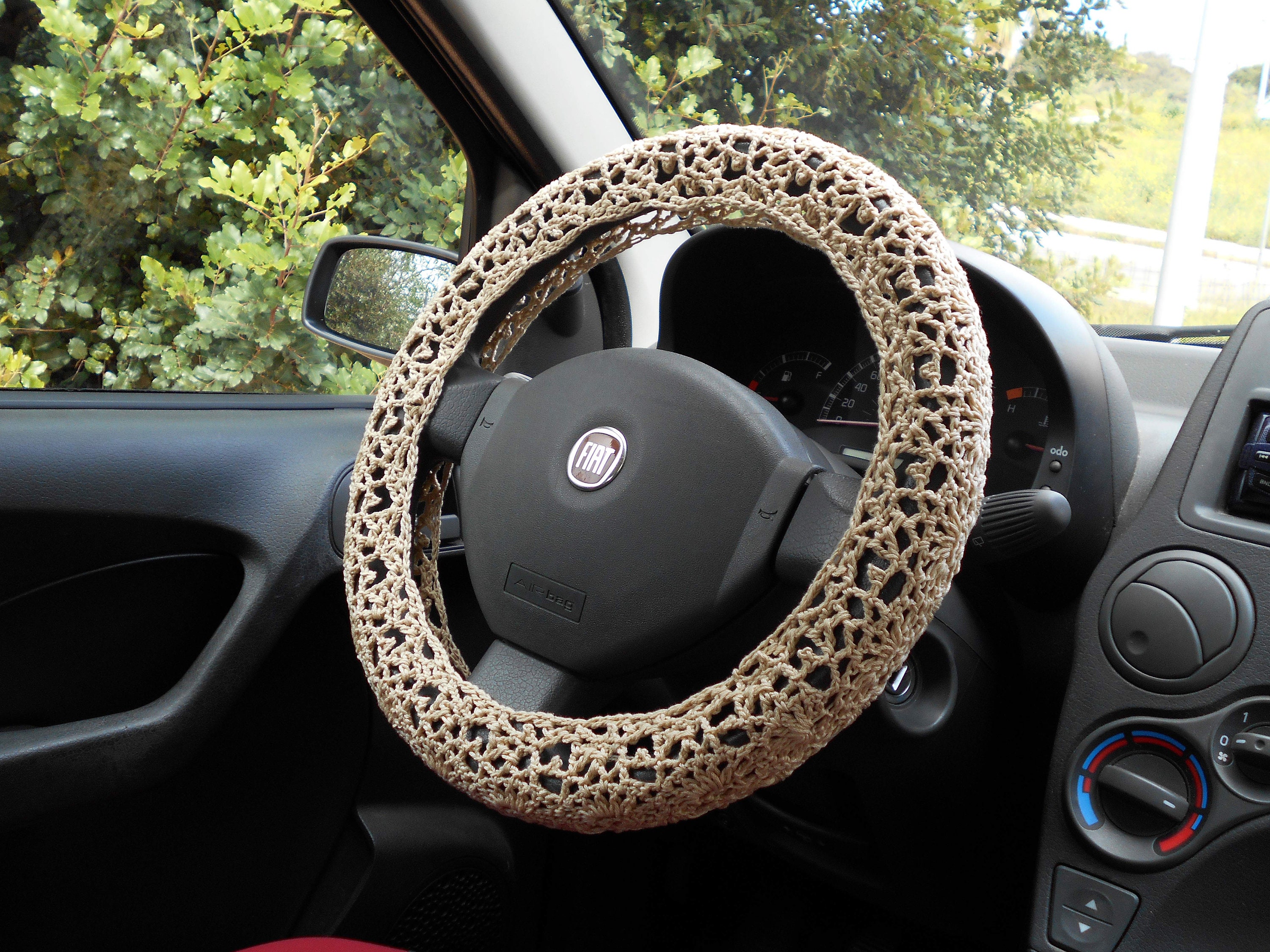 Crochet Wheel Cover Handmade Crochet Steering Wheel Cover For Women Girl  Car Interior Accessories Decorations - Temu Germany