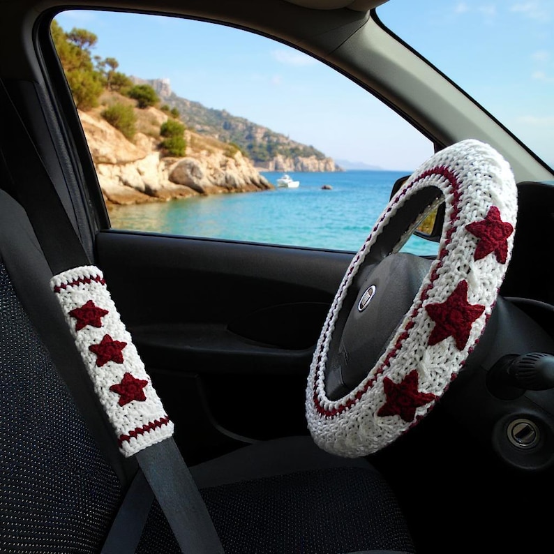 steering wheel cover
car wheel cover
car accessories
folklore cardigan
seat belt cover
car decor for teens
crochet wheel cover
steer wheel cover
star cardigan
cute wheel cover
automotive decor
seatbelt cover
Birthday gift forhe