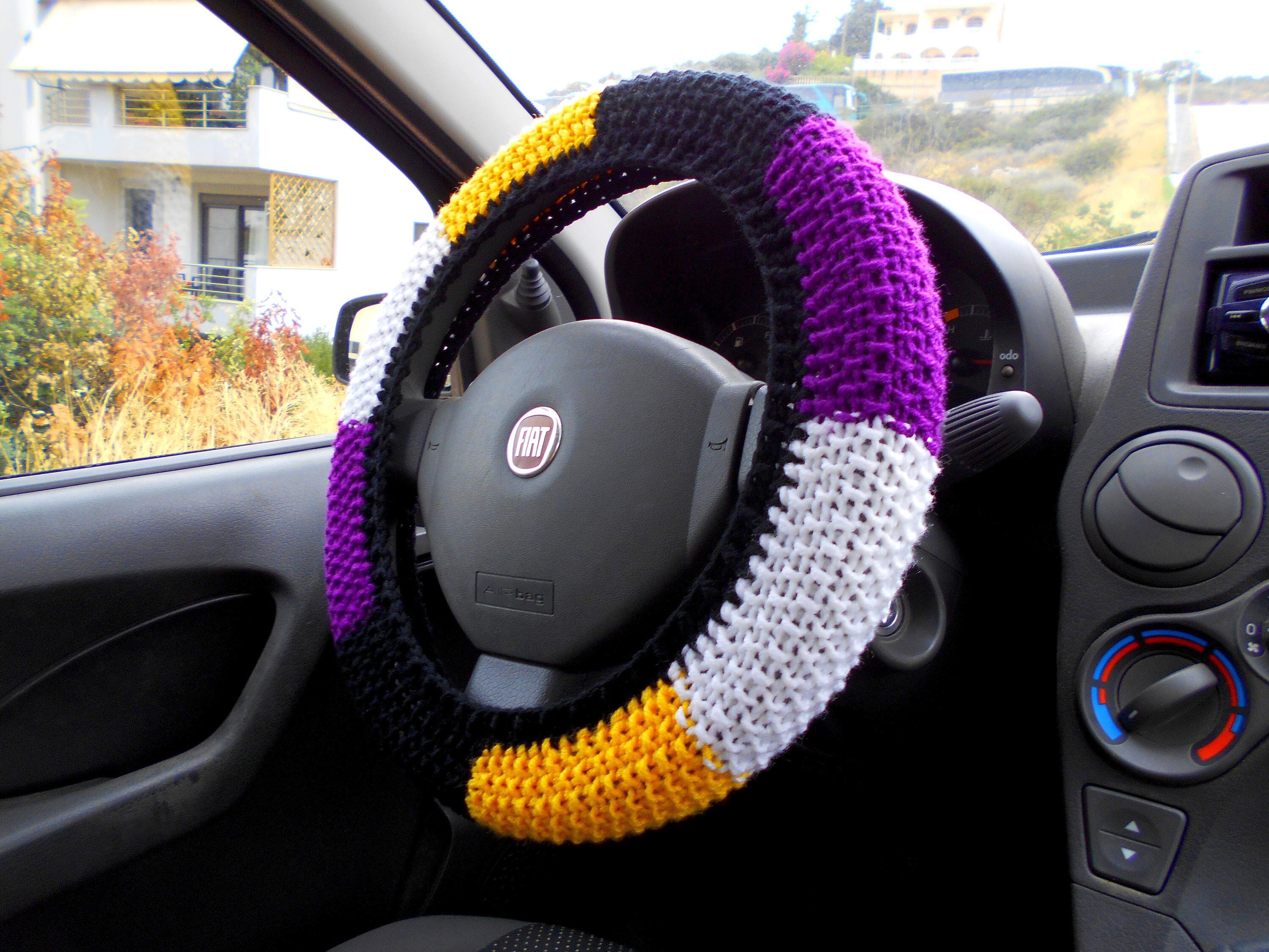 Cute Car Accessories Interior Car Decor Steering Wheel Cover Pansexual Gift  Pride Flags 