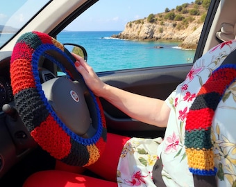 Seat belt cover Car wheel cover Seat belt cover Cardigan inspired Christmas gifts idea