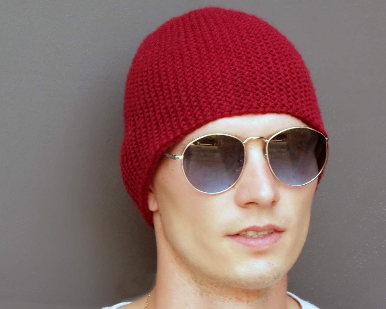 Fisherman Beanie Hat Custom Mens Beanie Alpaca Wool Hat Etsy UK
