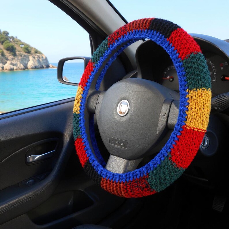 Seat belt cover Car accessories Steering wheel cover Aesthetic car accessories for teens image 5