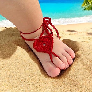 4 pairs Crochet baby barefoot sandals New parents gift Photo props.