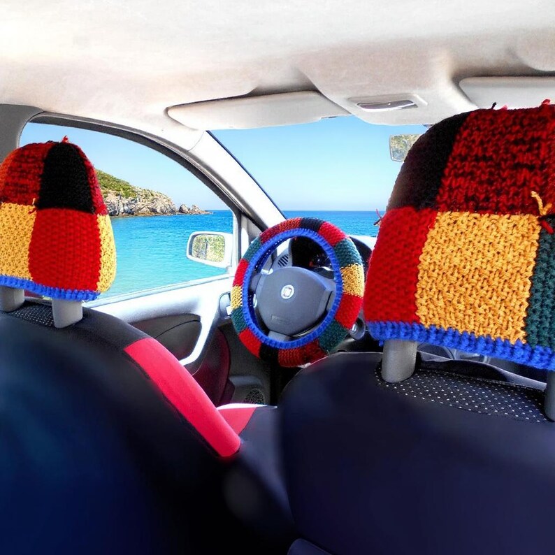Seat belt cover Car accessories Steering wheel cover Aesthetic car accessories for teens image 10