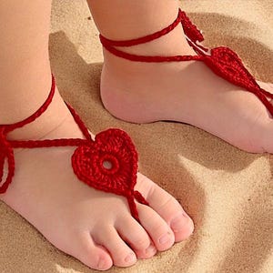 Toddler barefoot Crochet baby barefoot sandals Baby foot wear Newborn photo prop shoes