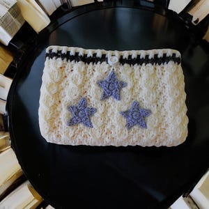 folklore merch, teen girl gifts, taylor swift, crochet book cover, book lover gift, handmade book wrap, cute book pouch, booktok, taylor swiftie merch, taylorswift, knit book sleeve, star book case, gifts for readers