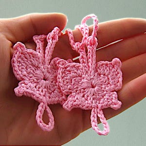 Hot Pink butterfly barefoot Baby crochet barefoot sandals Kids barefoot Christening sandals