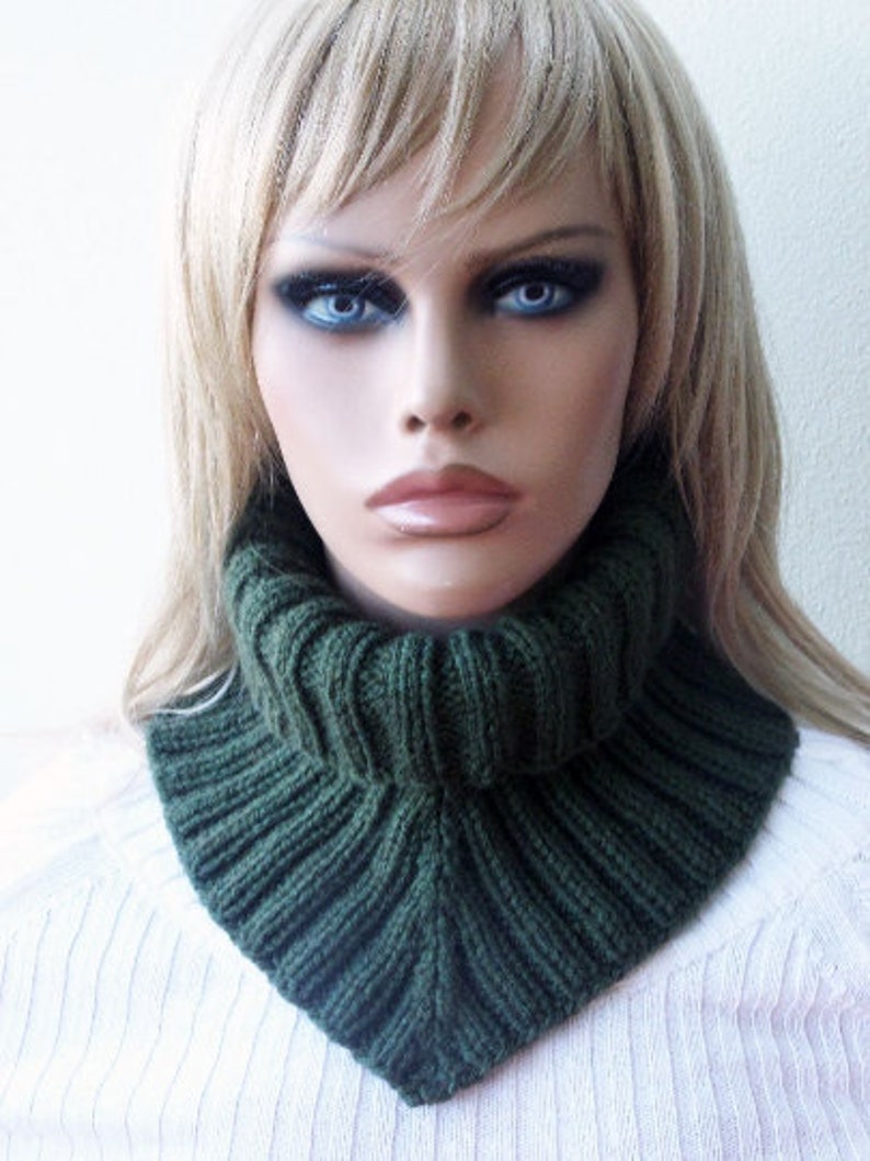 Infinity Neck Warmer Womens Neck Gaiter Knit Dickie Collar Etsy
