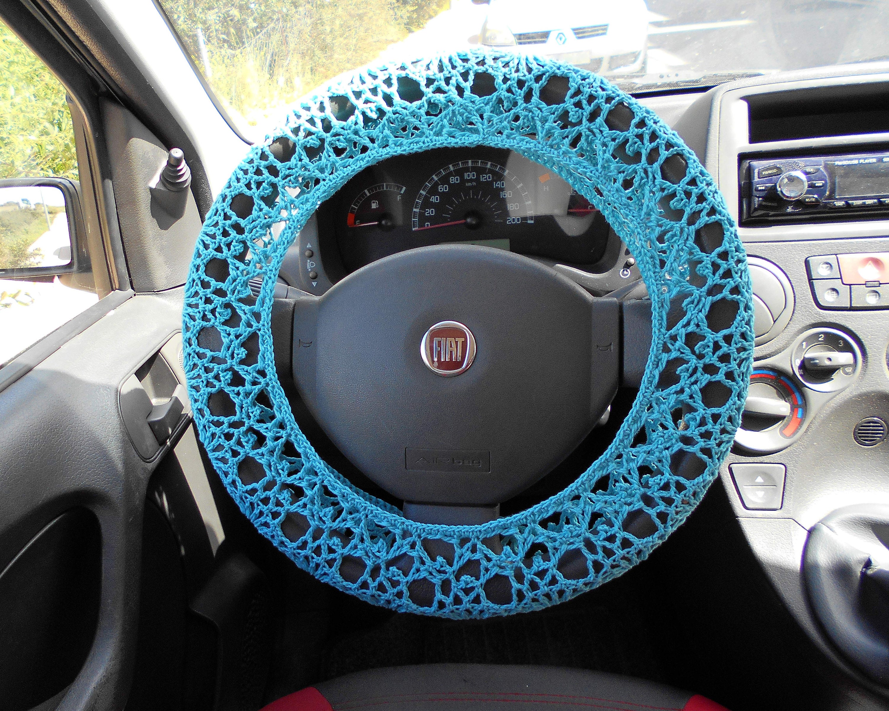 Crochet Lace Steering Wheel Cover Car Accessories Boho Etsy UK