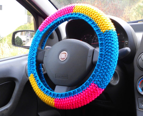 Buy Cute Car Accessories Interior Car Decor Steering Wheel Cover Pansexual  Gift Pride Flags Online in India 
