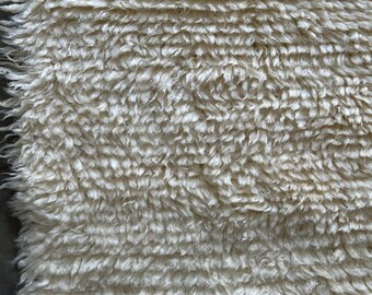 Handmade Rug For Large handwoven cream rug 6.5x10 feet cream area rug, living room rug