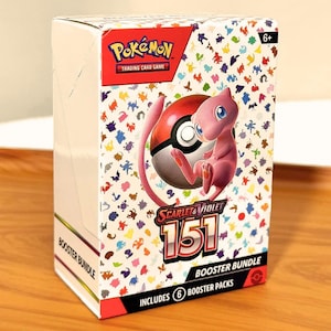 Pokemon 151 Booster Bundle Box – Factory Sealed  6 Packs Trading Card Set
