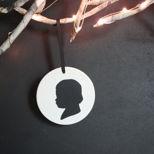 Custom silhouette ceramic ornament image 4