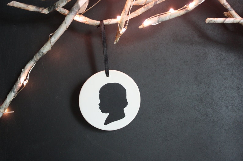 Custom silhouette ceramic ornament image 4