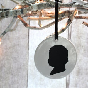 Custom silhouette ceramic ornament image 2