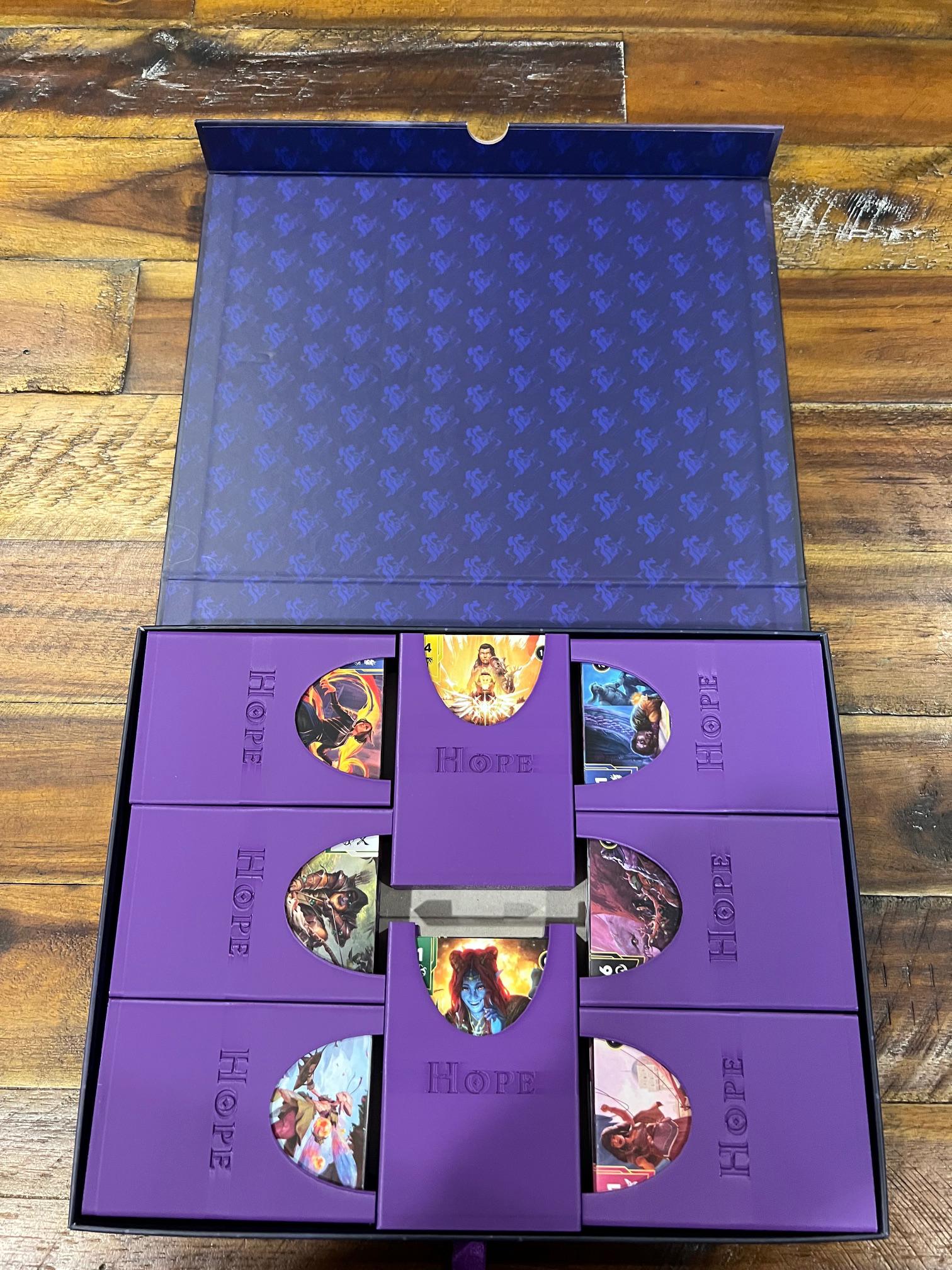 Standard Edition Card Boxes for “Perfect Fit” Sleeved Cards - Compatible with Daggerheart (Purple)