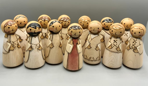 Cenacle / Last Supper Figures Jesus and 12 Disciples FINISHED