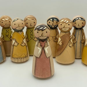 CGS Cenacle / Last Supper Figures Jesus and 12 Disciples FINISHED/COLORS