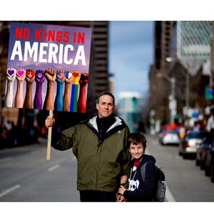 No Kings In America Since 1776 Protest Sign PRINTABLE, Anti-Trump Protest Poster For March, Digital Download, Political Activist Rally Sign