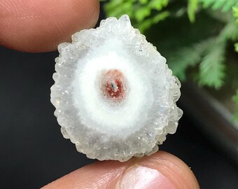Natural Solar Quartz Slice Cabochon: AAA Quality gemstone For Jewelry Making, 21x19x6mm, 18.50cts