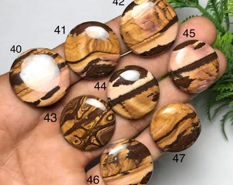Natural Cappuccino Jasper Cabochon: Gemstone For Jewelry Making