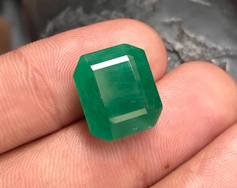 Natural Zambian Emerald Gemstone | Jewelry Making Stone, Loose Emerald 10.45 cts