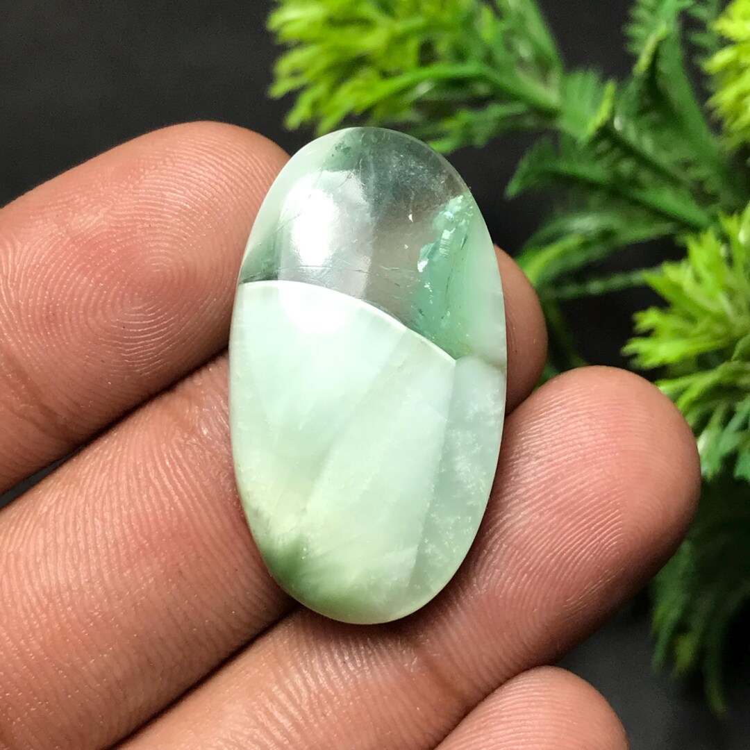 Natural Chatoyant Hemimorphite Cabochon: Oval Gemstone for Jewelry ...