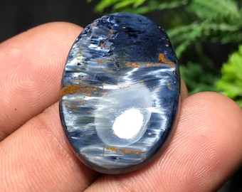 Natural Pietersite Cabochon: Oval Gemstone for Jewelry Making (30x21x6mm, 28.25cts) P-012