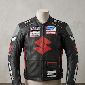 Men's Genuine Cowhide Leather Motorcycle Jacket | Biker Riding Gear Classic Style