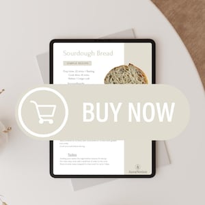 Sauerteigbrot Rezept | Druckbare digitale Datei