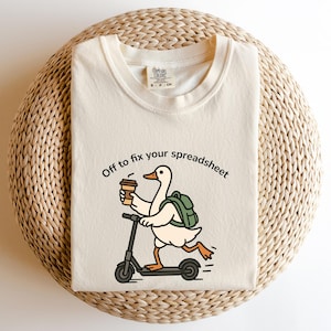 Off to Fix Your Spreadsheet Tee, Excel Humor Shirt, Accountant Analyst Gift, Funny Corporate Coworker Design