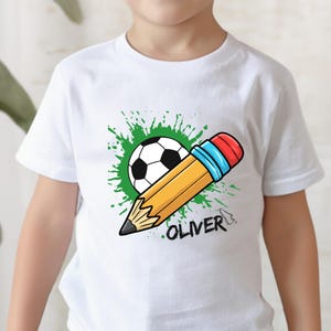 Boys Back To School Sports Shirt, Personalized School Shirt, Custom Back To School Tee, Football Boys School Shirt, First Day Of School Tee